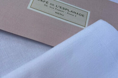 French Dining Menu at the Cafe De L'Esplanade