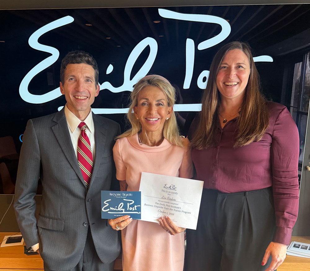 The Dallas School of Etiquette Announces that Founder, Lisa Burdette, Graduates from The Emily Post Institute